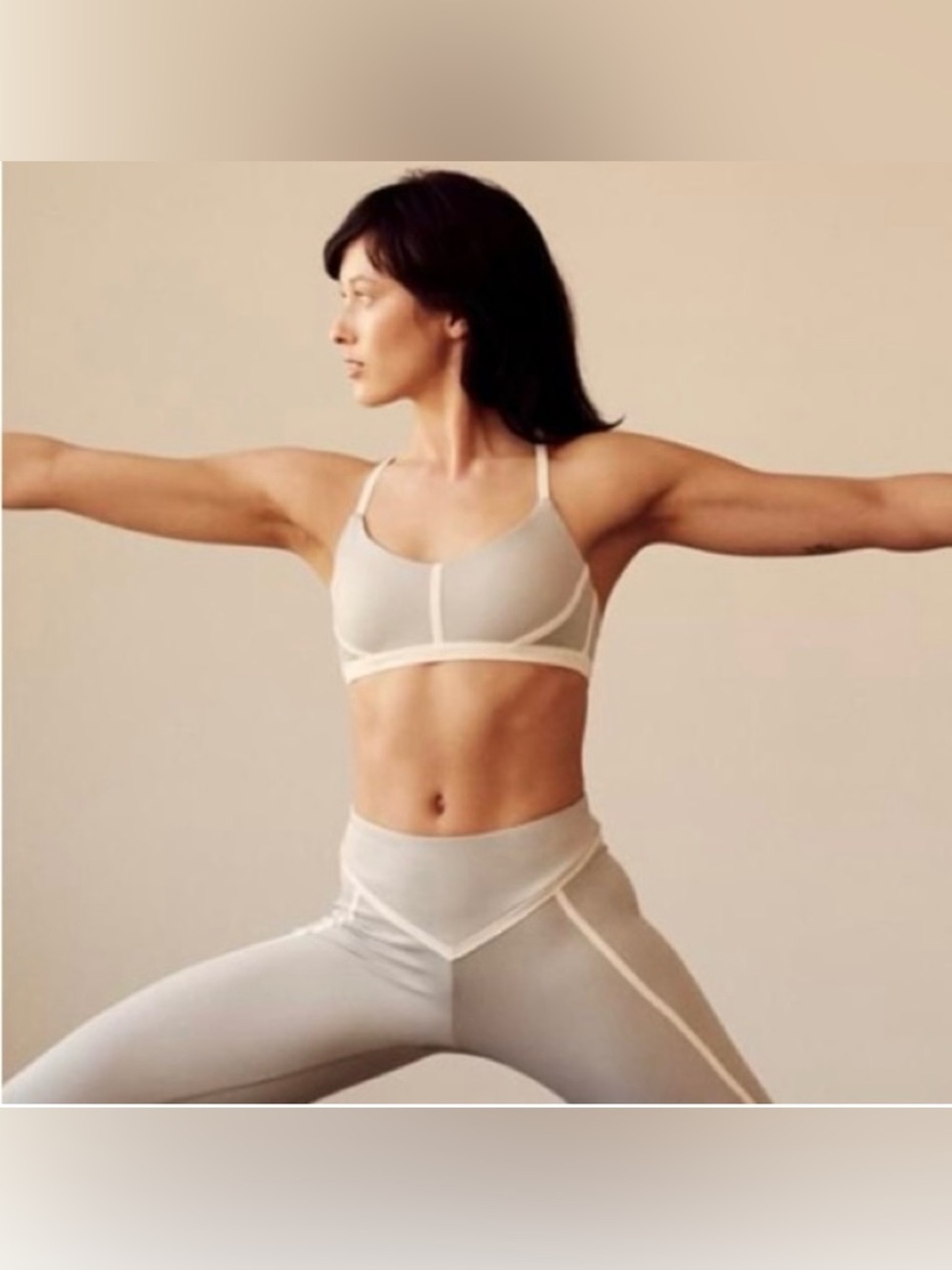 Ernest Leoty Corset Stretch Bra in Grey/Ivory